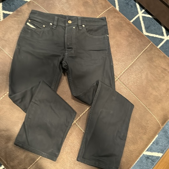 Diesel Regular Slim-Straight Black Jeans - Picture 2 of 9